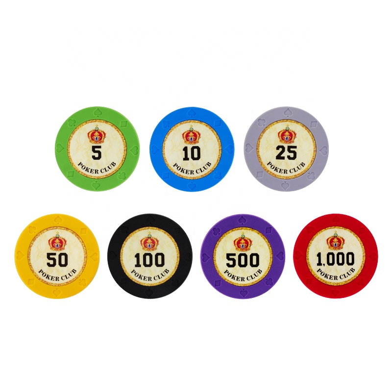 YH 10 г 39*3,3 мм казино стандартное качество корона гравировка керамические покерные чипы для азартных игр