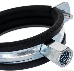 OEM dapat disesuaikan klem pipa baja penjepit gantung dengan mur seng dan sekrup paku - Product Image 2