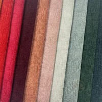 Tissu d'ameublement en chenille tissée unie à texture fine pour canapé, chaise, coussin et mobilier – Vente en gros