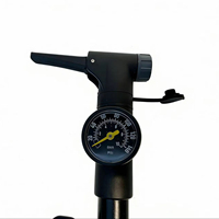 Jinta 120PSI Portable Mini Bicycle Manual Air Pump with Pressure Gauge and Multi-Function Ball Needle.