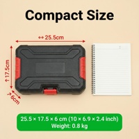 Ensemble d'outils à main portables à usage général de 45 pièces avec boîte de pièces détachées pour les réparations d'urgence