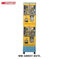Marwey Machine électronique à double couche à pièces de haute qualité pour enfants Gumball Capsule Machine Distributeur automatique de jouets