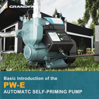 Pompe à eau auto-amorçante GRANDFAR 550W 53 L/min 42m de hauteur de refoulement max. avec surpresseur automatique, pression constante et onduleur intelligent