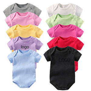 2025 su misura vestiti per neonati body body in cotone biologico pigiama per neonati con logo personalizzato body per neonati - Product Image 1