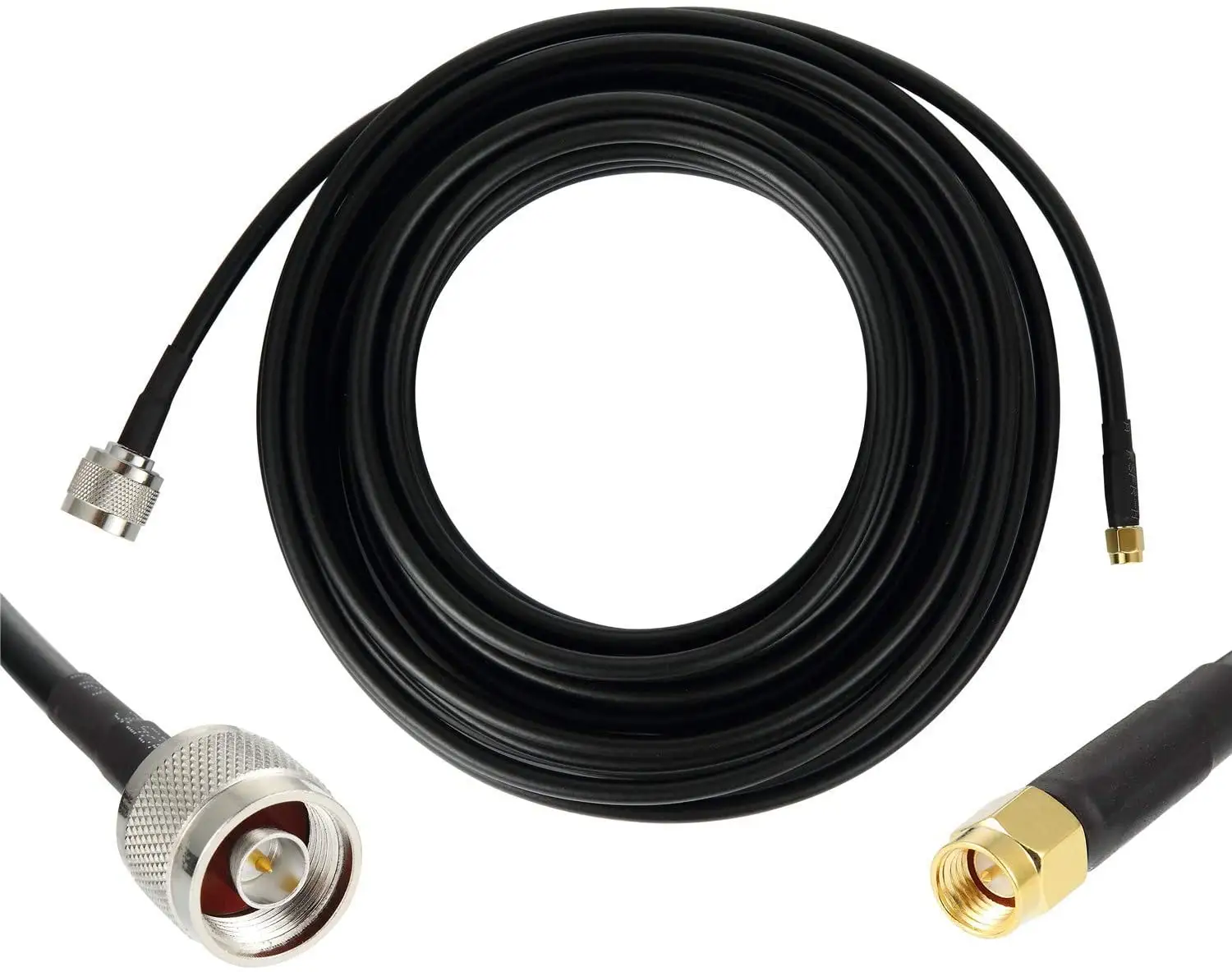 Cable coaxial lmr240 50Ohm RF N macho Sma macho Cable de pérdida inferior LMR400 LMR200 LMR195 LMR300 LMR600 serie LMR personalizada