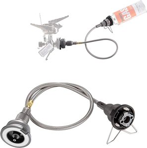 Set Adattatore per Fornello da Campeggio CAMPINGMOON (Supporto di Sicurezza) con Tubo di Prolunga (55cm) Z10+Z13M+Z16 - Product Image 1