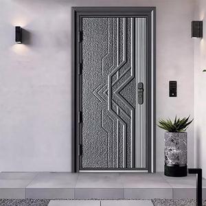 La <span class=keywords><strong>porte</strong></span> en acier de sécurité est utilisée pour prévenir les cambriolages à l'extérieur de la <span class=keywords><strong>porte</strong></span> <span class=keywords><strong>d</strong></span>'<span class=keywords><strong>entrée</strong></span> principale de la maison - Product Image 5