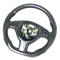 Accessoires d'intérieur de voiture Volant en cuir personnalisé en fibre de carbone pour BMW M3 E46 E39 E53 330 325