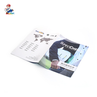 Brochure en papier kraft imprimée offset, laminée, avec reliure piquée à cheval, logo personnalisé, format sur mesure, vente en gros