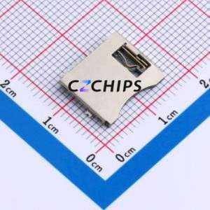 TF-124-ACP10 SD Card / Memory Card Connector SMD Connector Plug-In Type MicroSD Card (TF Card) Card Holder 1.85mm - Product Image 1