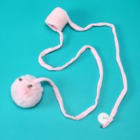 Jouet interactif pour chat en peluche avec ressort et boule, idéal pour le printemps, vente en gros