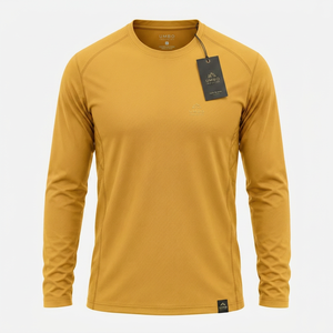 T-shirt de sport à manches longues pour homme, tissu performant de qualité supérieure, séchage rapide, coupe confortable, haut de sport pour homme, gym, course à pied, entraînement - Product Image 1