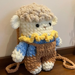 Bolso de Teléfono Móvil de Peluche de Lana Tejida a <span class=keywords><strong>Crochet</strong></span>, Bolso de Mensajero de Muñeca de Dibujos Animados Portátil de Moda, Regalo <span class=keywords><strong>para</strong></span> Niñas - Product Image 3
