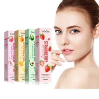 Produits de beauté pour les lèvres Huile à lèvres naturelle à la pêche, à l'avocat, à la fraise et à l'orange Hydratante, nourrissante, brillante pour les lèvres