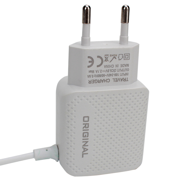 Cheap Full Dot Universal Travel Adapter V8 Android Micro USB Smart Mobile Phone Usb Wall Charger Plug-In Charger with Cable
