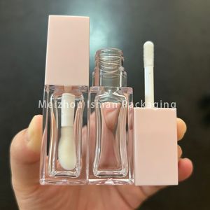 8ml vendita calda PET vuoto quadrato <span class=keywords><strong>verde</strong></span> chiaro bottiglia rosa lucidalabbra <span class=keywords><strong>verde</strong></span> trasparente <span class=keywords><strong>tubo</strong></span> contenitore lucidalabbra <span class=keywords><strong>verde</strong></span> <span class=keywords><strong>acqua</strong></span> con grande spazzola per bacchetta - Product Image 5