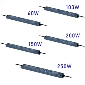 Ysd-fuente de alimentación lineal, controlador de tira Led, 40W, 60W, 100W, 150W, 600W, 15V, 12V, 24V, 48V