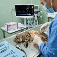 Sutures médicales jetables de haute qualité pour vétérinaires PGLA910 Équipement de diagnostic vétérinaire
