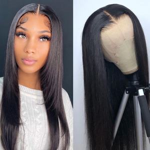 Ms-Beauty High Quality Raw Cambodian Hair Swiss Lace <b>Wig</b> for <b>Black</b> Women 100% Brazilian Virgin Cuticle Aligned Lace Front Human - Product Image 5
