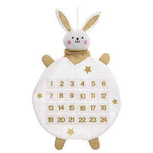 Calendrier de l'Avent en forme de lapin, 63 cm de haut - Product Image 1
