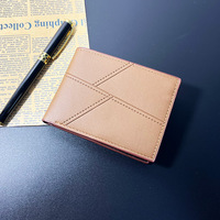 Dompet Pria Multifungsi Pendek Model Baru, Motif Timbul, Warna Solid, Sederhana, Portabel, Tempat Koin, Bahan Kulit PU Polyester