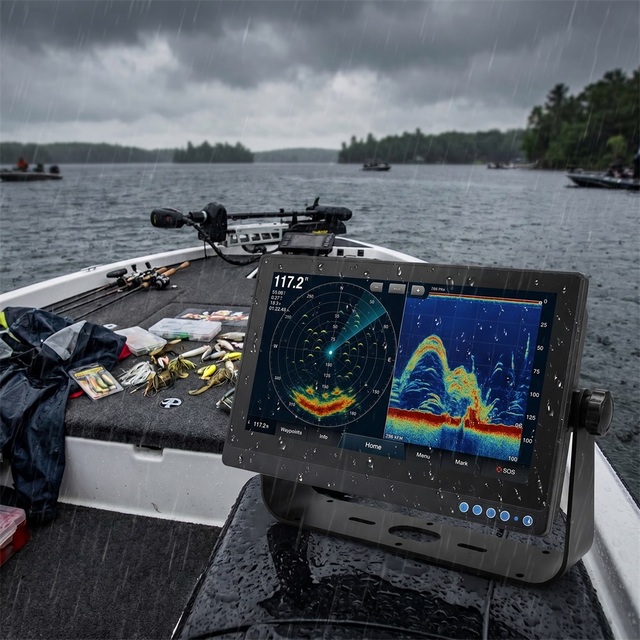 15.6 Inch1500Nits Sunlight Readable Touch Screen Optical Bonding Full Waterproof IP67 Fish Boat Display