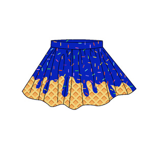 Jupes de yoga imprimées pour filles, collection été, vente en gros, vêtements de sport athlétiques en coton biologique pour enfants - Product Image 6