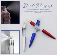 Flacon pulvérisateur de 5 ml avec vaporisateur pour désinfectant pour les mains à l'alcool ou parfum de voyage portable
