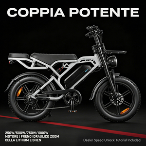 Bicicleta Eléctrica V20Pro 48V con Llantas Gruesas de 20 Pulgadas, Bicicleta Eléctrica para Adultos con Frenos Hidráulicos y Doble Suspensión, V20Pro, Stock en la UE - Product Image 1