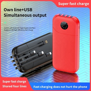 FeGobe Original 10000mAh Power Bank Cargador portátil fácil <span class=keywords><strong>de</strong></span> llevar con cable incorporado Entrada Micro USB y potencia <span class=keywords><strong>de</strong></span> salida <span class=keywords><strong>de</strong></span> 10W - Product Image 6