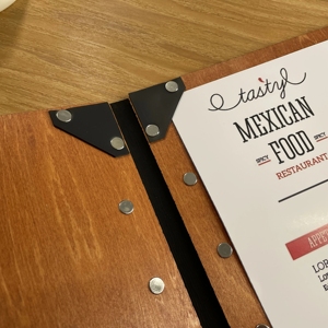 Porta Menu Personalizzato A4 con Logo, Cartella Menu in Legno Premium per Ristoranti, Bar, Caffè, Bevande, Matrimoni e Eventi - Product Image 6