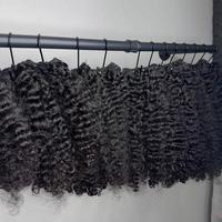 Mèches de Cheveux Humains Brésiliens Double Drawn Vierge à Cuticules Alignées, Boucles Funmi, Pixie, Œuf, Magiques/Bouncy