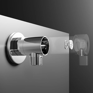 Vanne triangulaire en laiton de haute qualité <span class=keywords><strong>grand</strong></span> débit augmente le débit d'eau vanne de chauffe-eau à gaz épaissie universelle pour une utilisation en appartement - Product Image 4