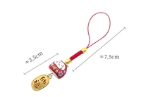 Porte-clés en céramique, chat porte-bonheur japonais, porte-bonheur, pendentif amulette fengshui, porte-bonheur, porte-bonheur
