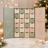 Boîte de calendrier de l'avent en carton écologique personnalisée pour l'emballage de cadeaux de détail et les campagnes promotionnelles