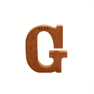 ILAN Lettera Decorativa in Legno G 15Cm per Decorazione Casa - Product Image 2