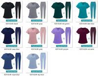 Expédition Rapide 42021LW Ensemble d'uniformes de travail 3m en polyester bleu uni avec dentelle, pour usage médical, administratif, original et spécial