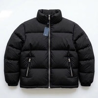 Veste d'hiver technique matelassée en duvet, coupe et couture sur mesure, imperméable, en tissu Ripstop, brodée, à haute capacité de rembourrage, conçue par le fabricant