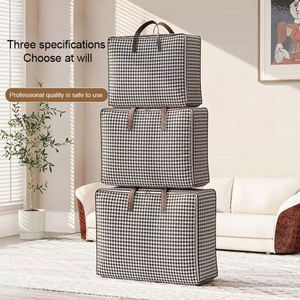 Functionality Large Luggage Bags Capacity Modern Fabric Quilt Storage Bag Household Organiser for Bedding Sort - Product Image 4