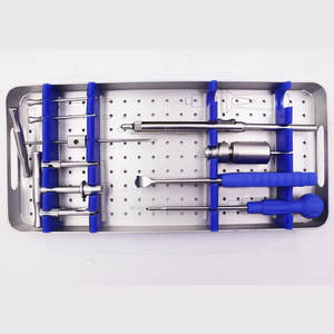 Oferta especial: Juego de instrumentos ortopédicos de acero inoxidable para cirugía ósea, que incluye placa de bloqueo para fragmentos pequeños y martillo óseo reutilizable, de alta calidad. - Product Image 1