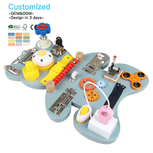 EDULAND OEM ODM CPC CE  Tableau d'activités sensorielles en bois Montessori pour tout-petits et enfants, jouets éducatifs pour enfants - Product Image 1