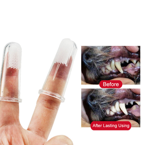 Brosse à doigts en Silicone pour animaux de compagnie, brosse à dents souple pour chien, outil de nettoyage des dents, mauvaise haleine, tartre Non toxique - Product Image 2