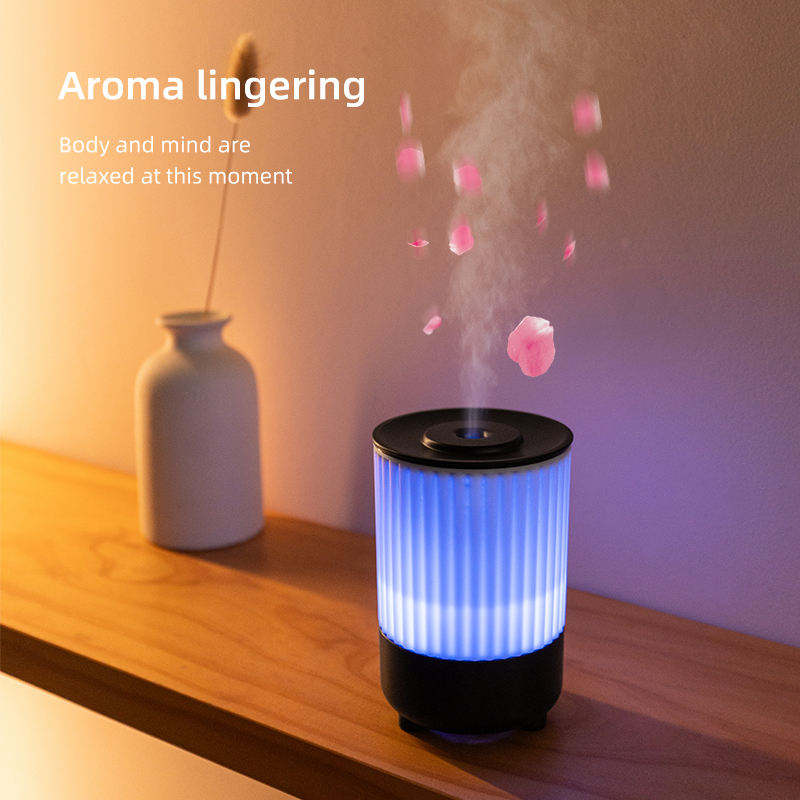 Roman Column Aroma Diffuser 150ml Humidifier with Colorful Night Light ...