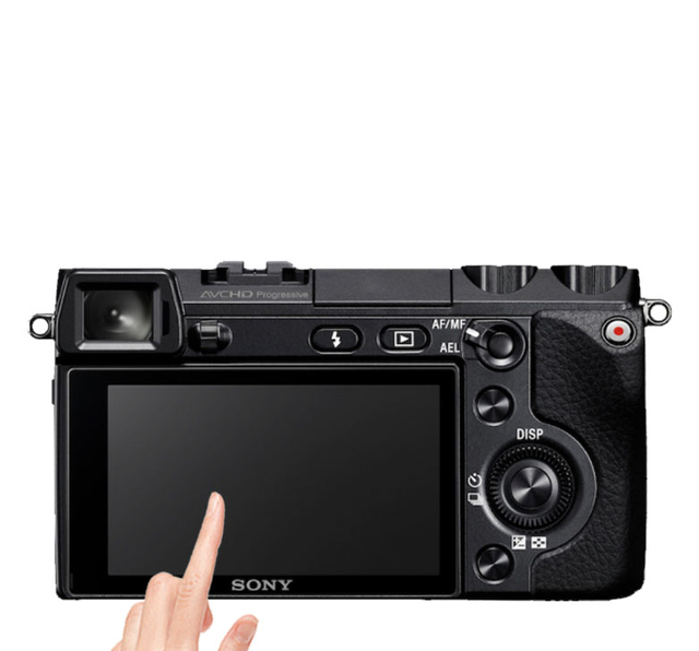 Super clear 9H 2.5D 0.3mm Tempered Glass screen protector for Sony Nex-7 Nex-6 DSLR Digital camera accessories