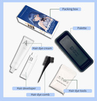 PURESTYLE Crème colorante capillaire permanente européenne sans ammoniaque avec contenant en plastique OXY 11 couleurs 100ml*2 Application facile
