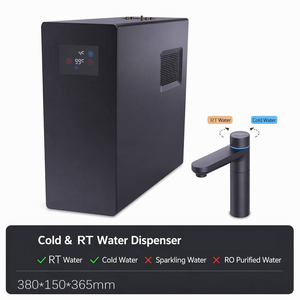Dispenser Elettrico Sottolavello per <span class=keywords><strong>Acqua</strong></span> Ghiacciata con Compressore di Raffreddamento, Serbatoio da 2L in Acciaio Inox 304, UV, Doppio Flusso, Rubinetto per Cucina, Casa, Ufficio - Product Image 2