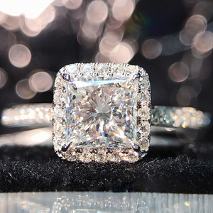 Elegante Anello Classico in Rame per Matrimonio e Fidanzamento, Anello Scintillante a Forma di Cuore per Donne, Regalo per Feste, Gioiello - Product Image 6