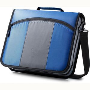 Free Sample BSCI Classic Professional Zipper <b>Binder</b> 2-Inch Round <b>Ring</b> Zipper <b>Binder</b> With Messenger Front - Product Image 1