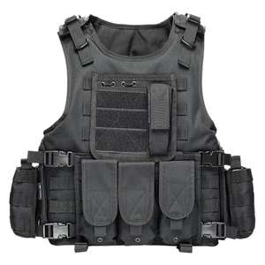 Chaleco Táctico de Camuflaje, Chalecos Tácticos Negros Multifuncionales para Misiones y Deportes al Aire Libre - Product Image 1