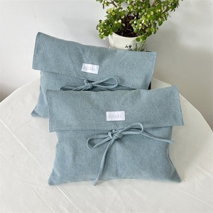 Chuanghua Factory Outlet Denim Cloth Bag Packaging Folding <b>Gift</b> <b>Envelope</b> Pouch Packaging for Handbags With Customize Logo - Product Image 1